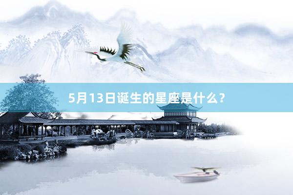 5月13日诞生的星座是什么？
